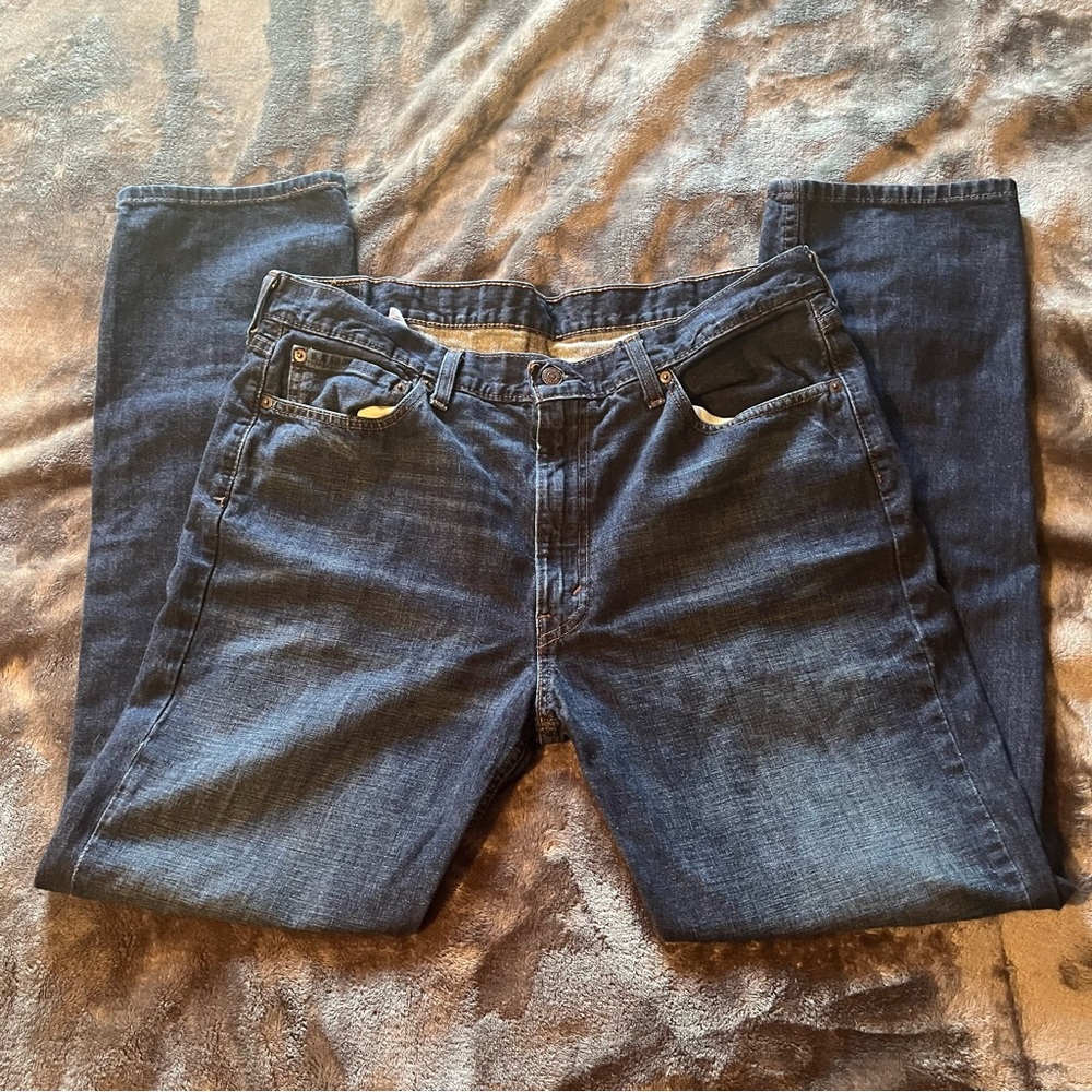 LEVI LEVIS 514 SLIM STRAIGHT MEN'S JEANS SIZE 38 X 32 RED TAB